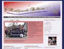 Tablet Screenshot of musikverein-bolheim.de
